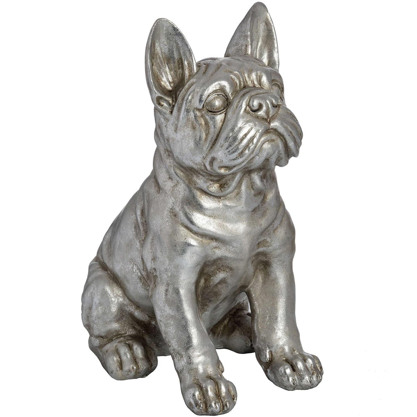 Antique Silver French Bull Dog - Eudemonia Home Goods