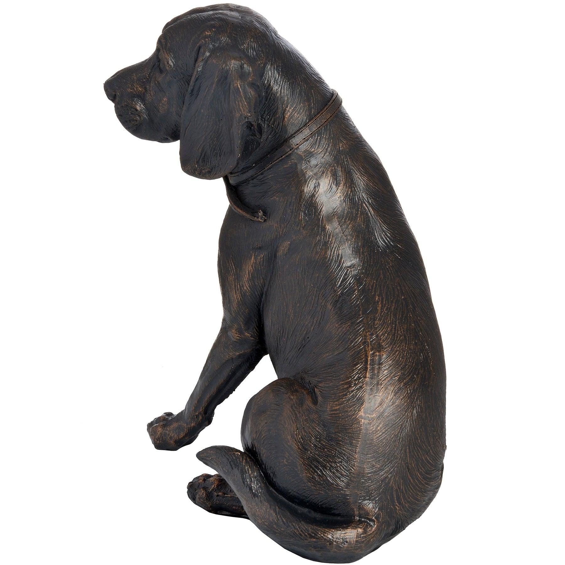 Sitting Spaniel In Antique Bronze - Eudemonia Home Goods