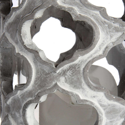 Large Stone Effect Patterned Candle Holder - Eudemonia Home Goods