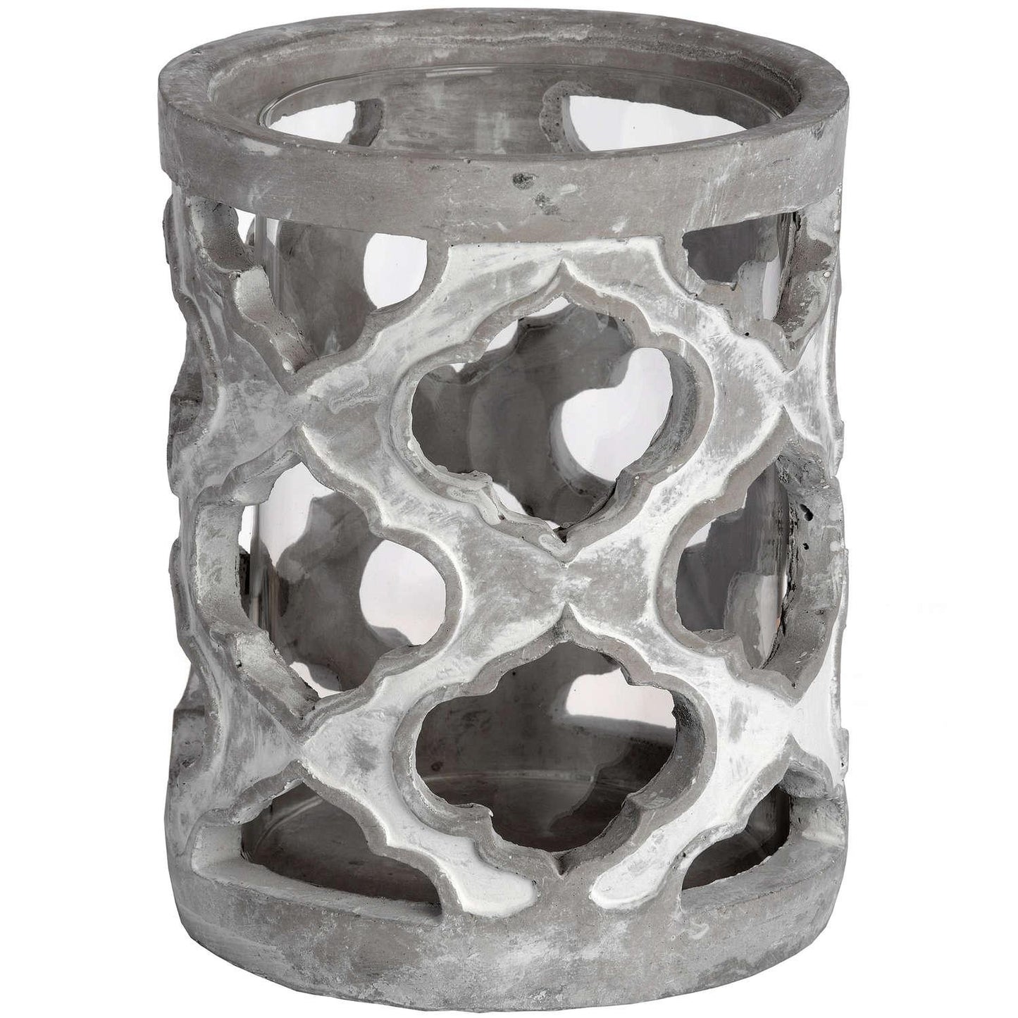 Small Stone Effect Patterned Candle Holder - Eudemonia Home Goods