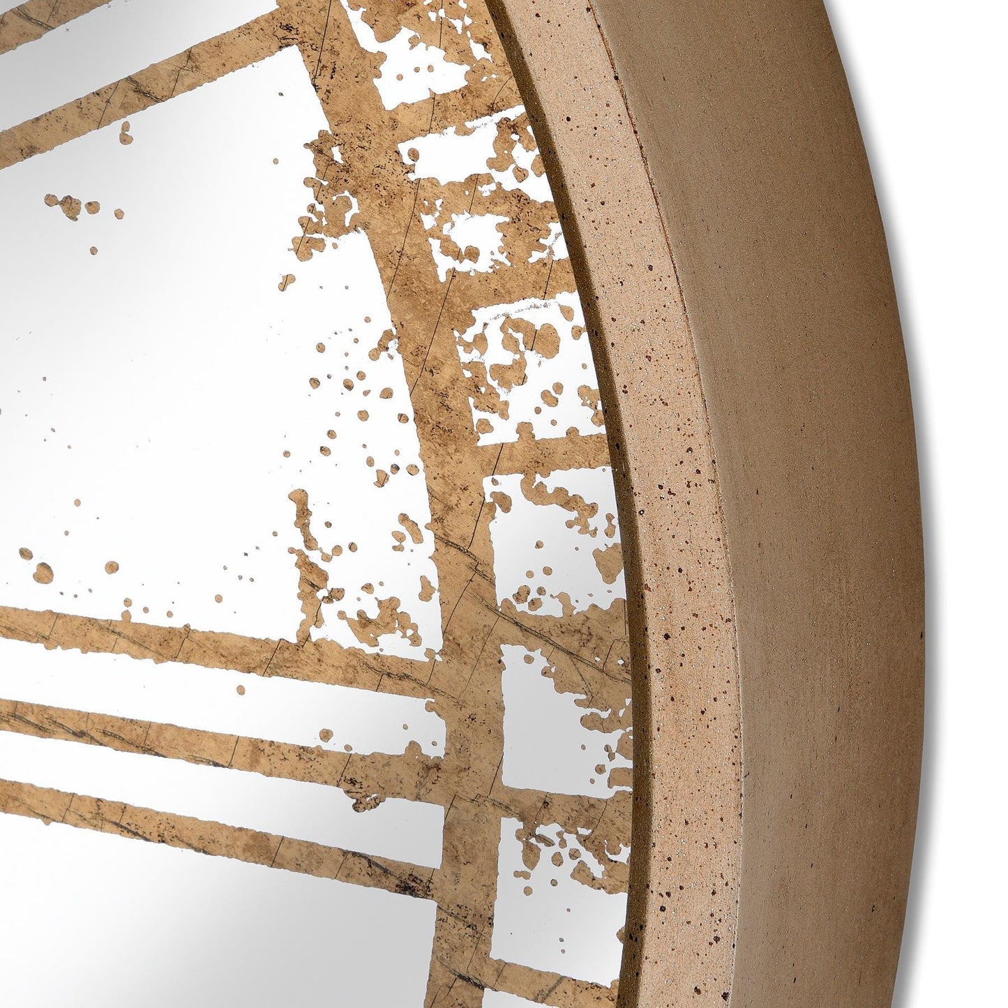 Mirrored Round Clock with Moving Mechanism - Eudemonia Home Goods