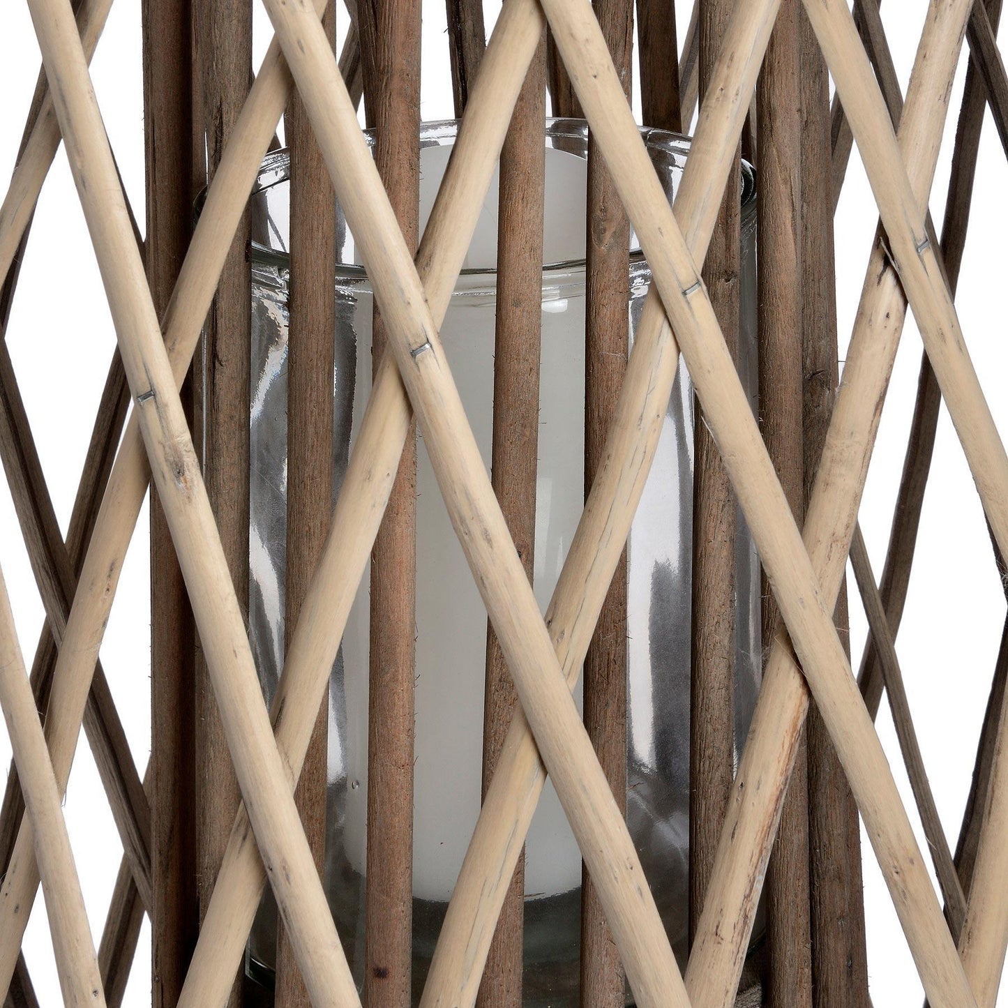 Huge Standing Wicker Lantern - Eudemonia Home Goods