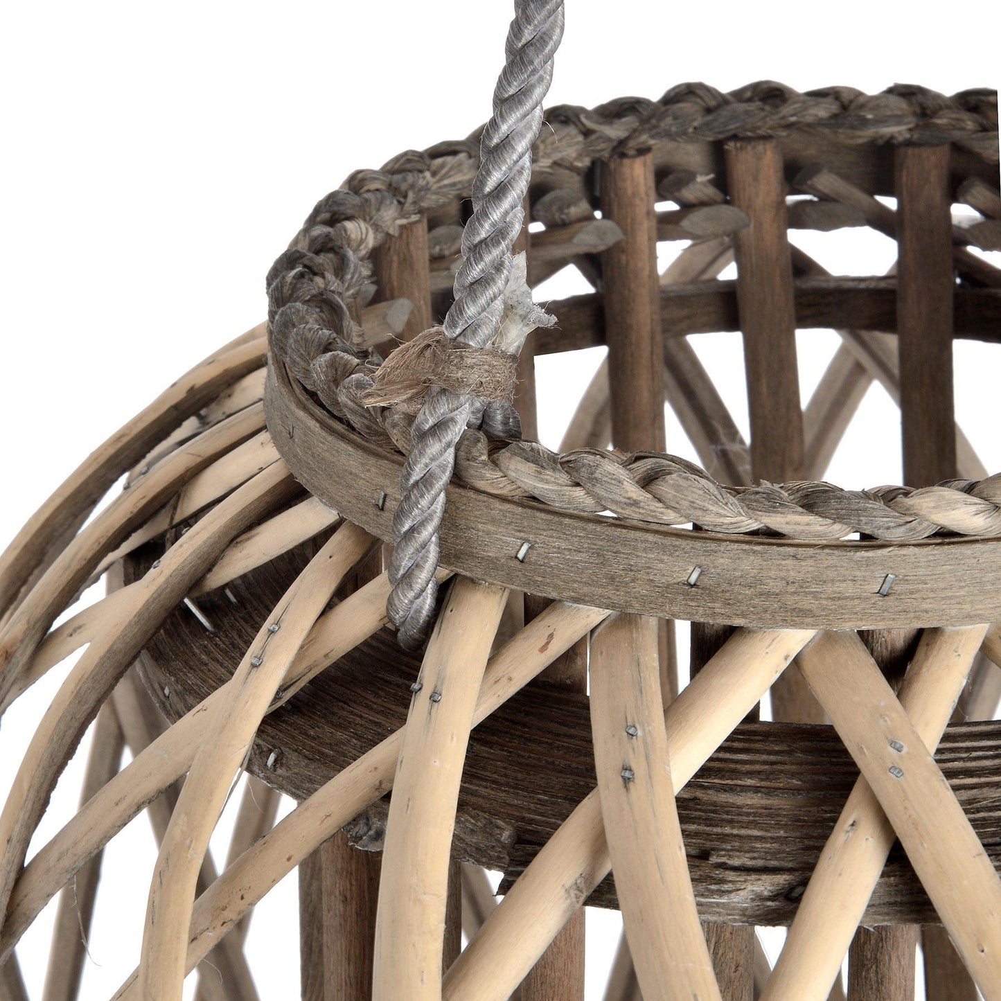 Huge Standing Wicker Lantern - Eudemonia Home Goods