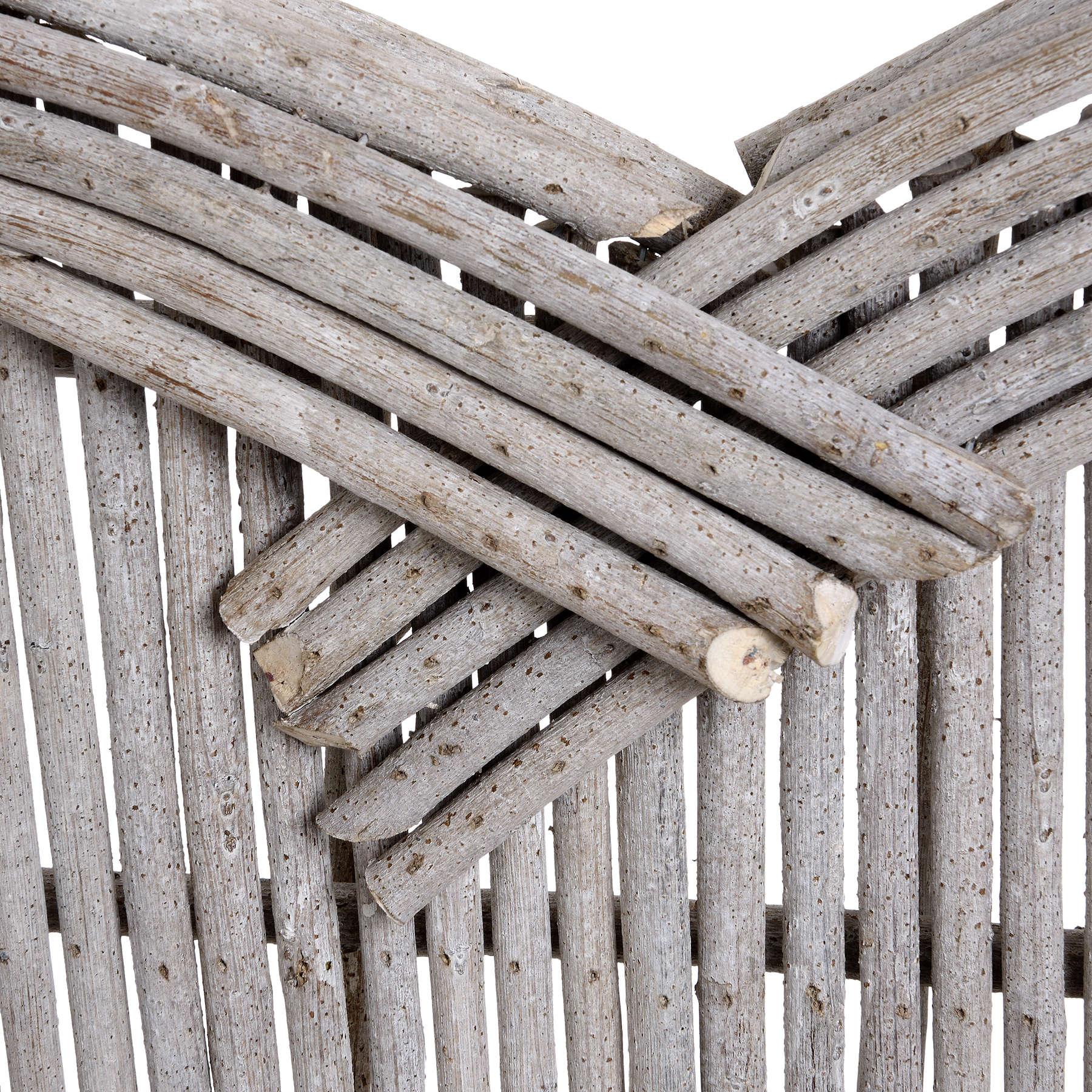 Medium Heart Wicker Wall Art - Eudemonia Home Goods