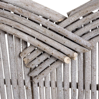 Medium Heart Wicker Wall Art - Eudemonia Home Goods