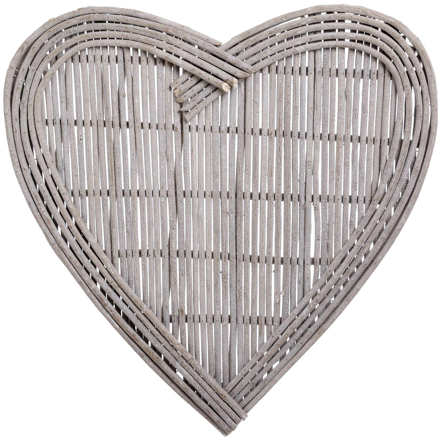 Medium Heart Wicker Wall Art - Eudemonia Home Goods