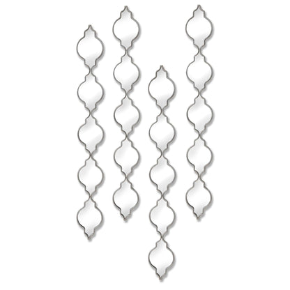 Silver Quarterfoil Decorative Hanging Mirror - Eudemonia Home Goods
