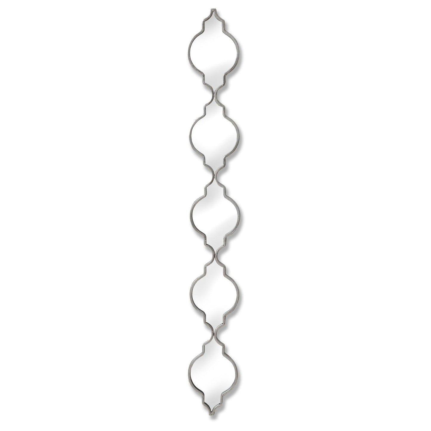 Silver Quarterfoil Decorative Hanging Mirror - Eudemonia Home Goods