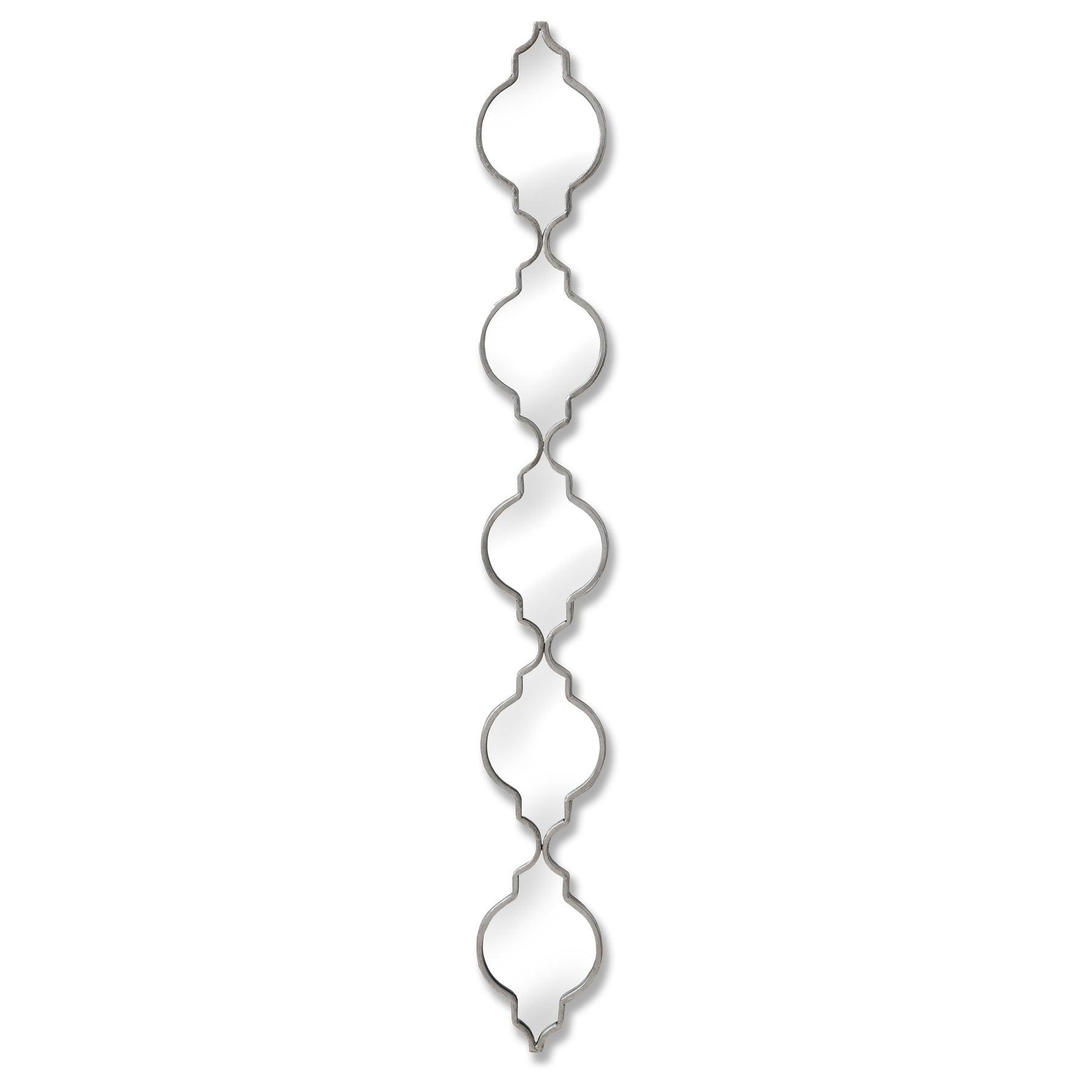 Silver Quarterfoil Decorative Hanging Mirror - Eudemonia Home Goods
