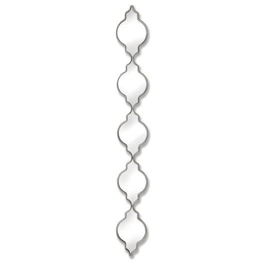 Silver Quarterfoil Decorative Hanging Mirror - Eudemonia Home Goods