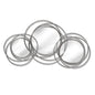 Silver Trio Multi Circled Wall Art Mirror - Eudemonia Home Goods
