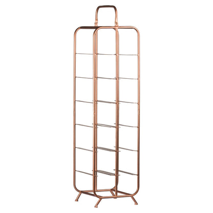 Industrial Inspired Copper Finished 12 Bottle Wine Holder - Eudemonia Home Goods