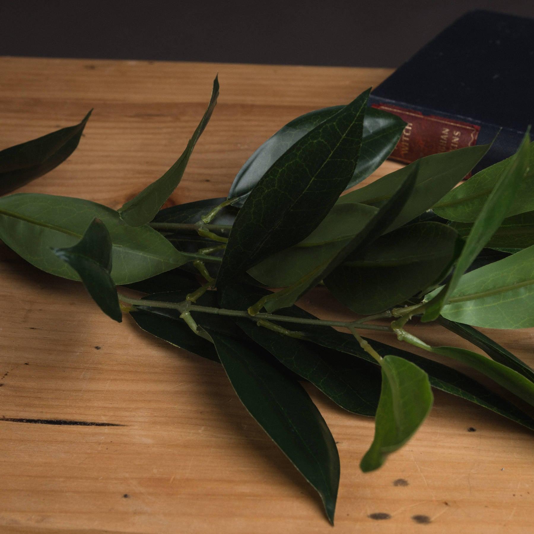 Faux Bay Leaf Spray - Eudemonia Home Goods