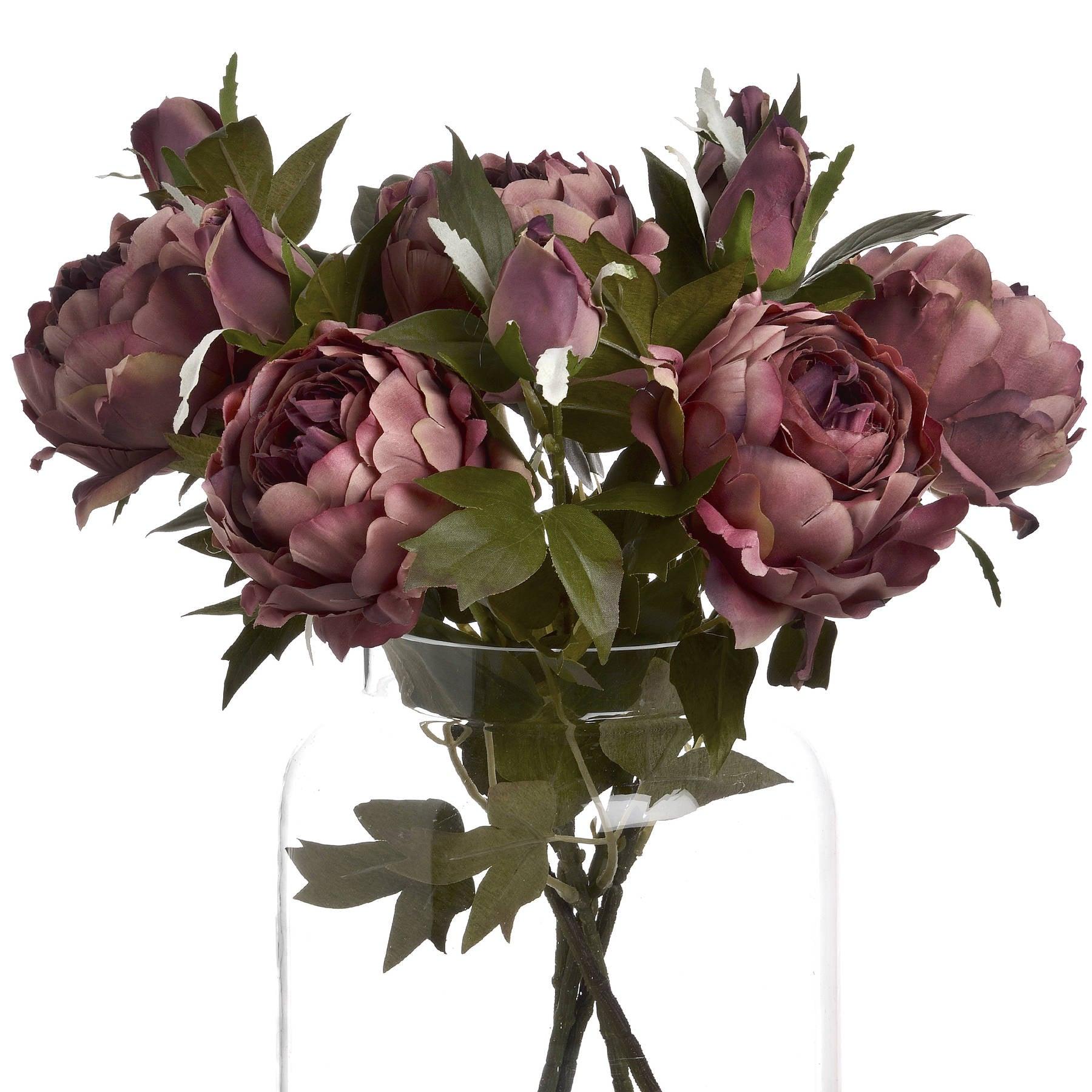 Dusty Pink Spray Rose Peony - Eudemonia Home Goods