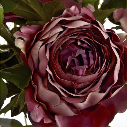 Dusty Pink Spray Rose Peony - Eudemonia Home Goods