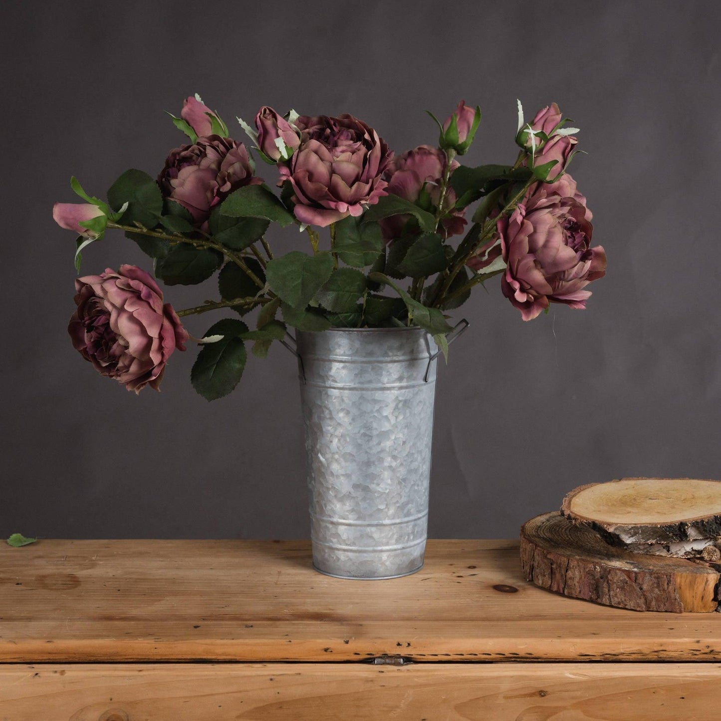 Dusty Pink Spray Rose Peony - Eudemonia Home Goods