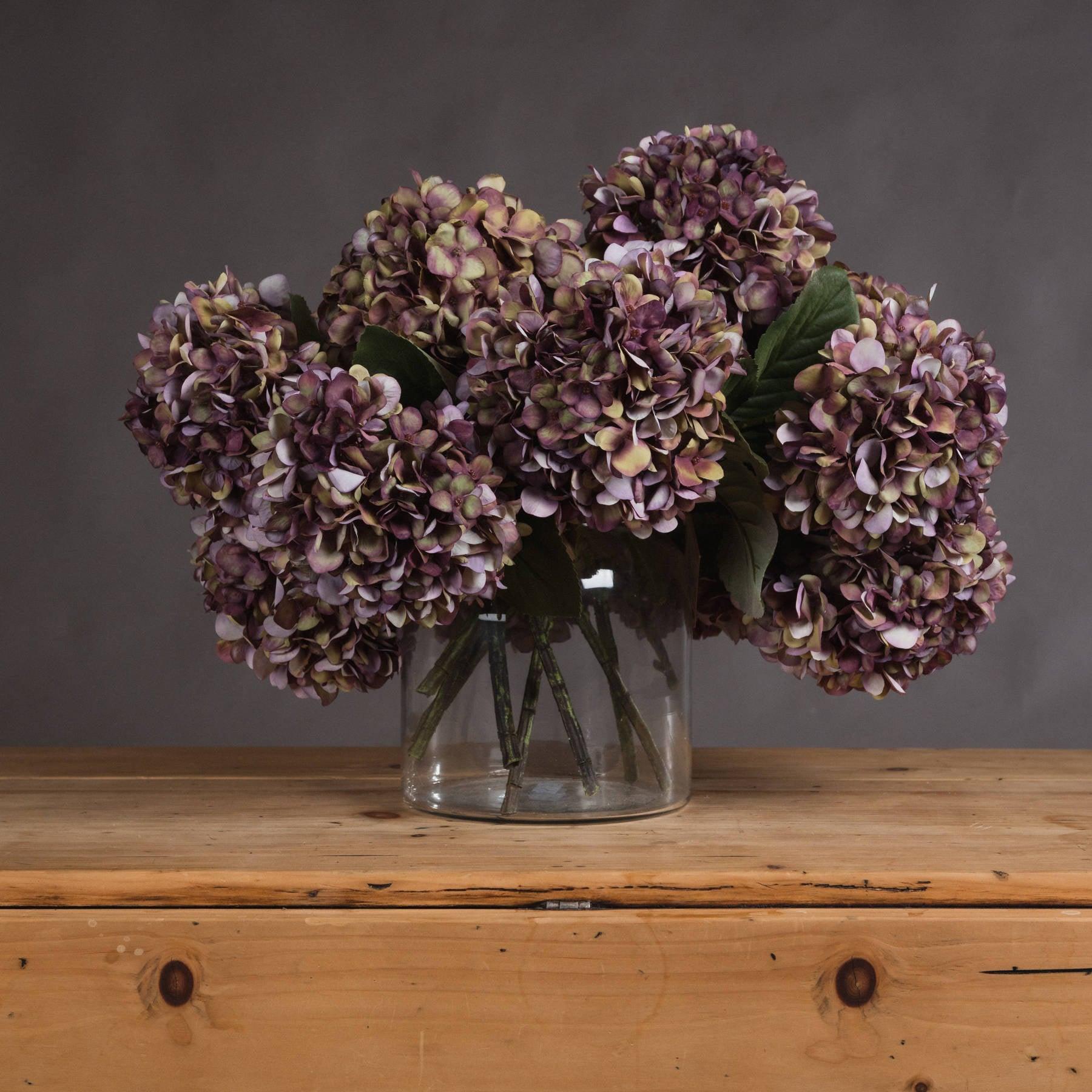 Autumn Burgundy Hydrangea - Eudemonia Home Goods