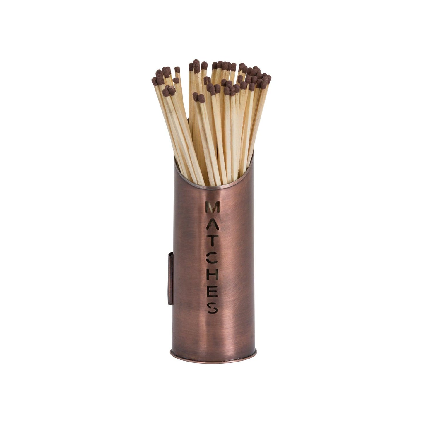 Copper Finish Logs And Kindling Buckets & Matchstick Holder - Eudemonia Home Goods