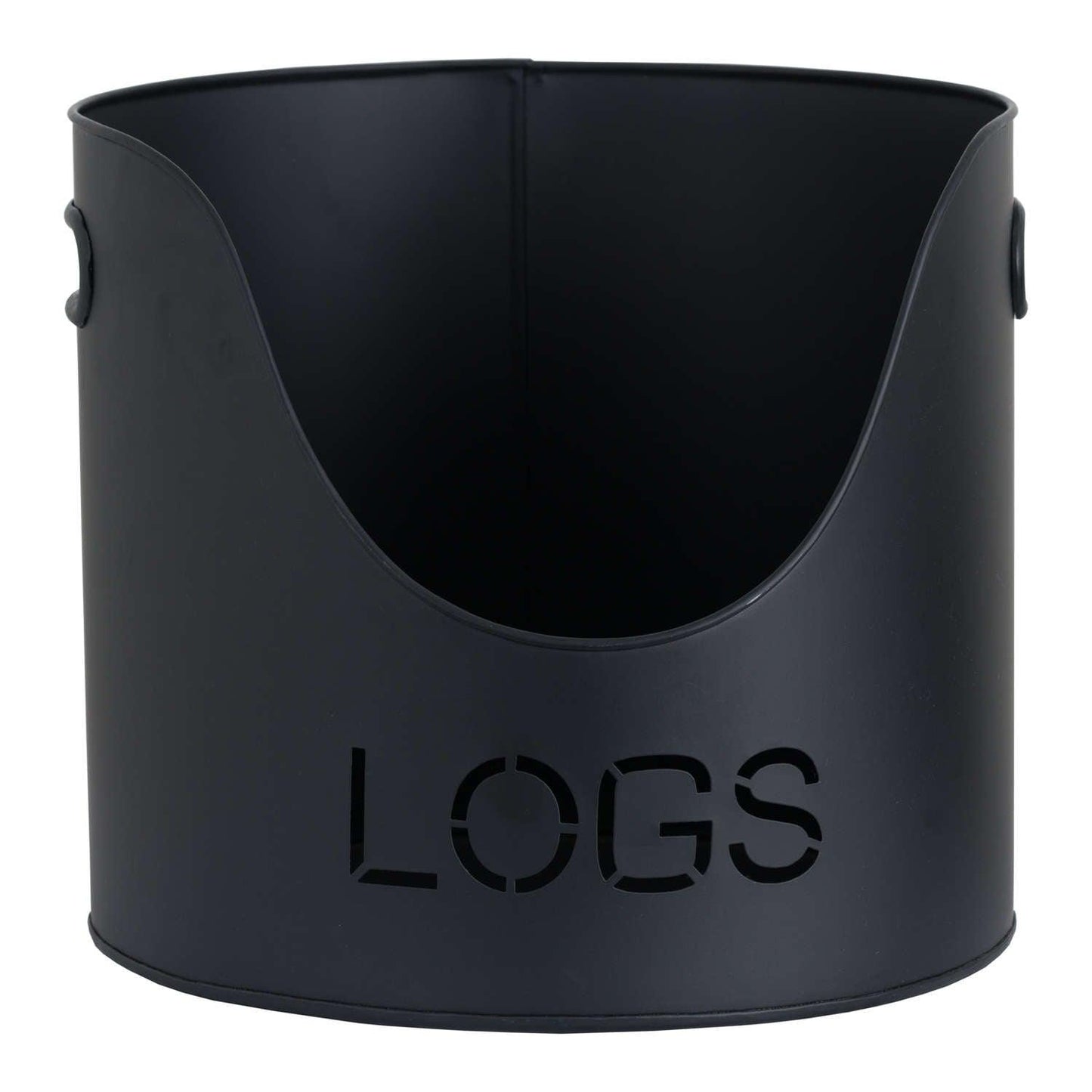 Black Finish Logs And Kindling Buckets & Matchstick Holder - Eudemonia Home Goods