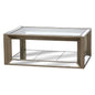 Large Augustus Mirrored Coffee Table - Eudemonia Home Goods