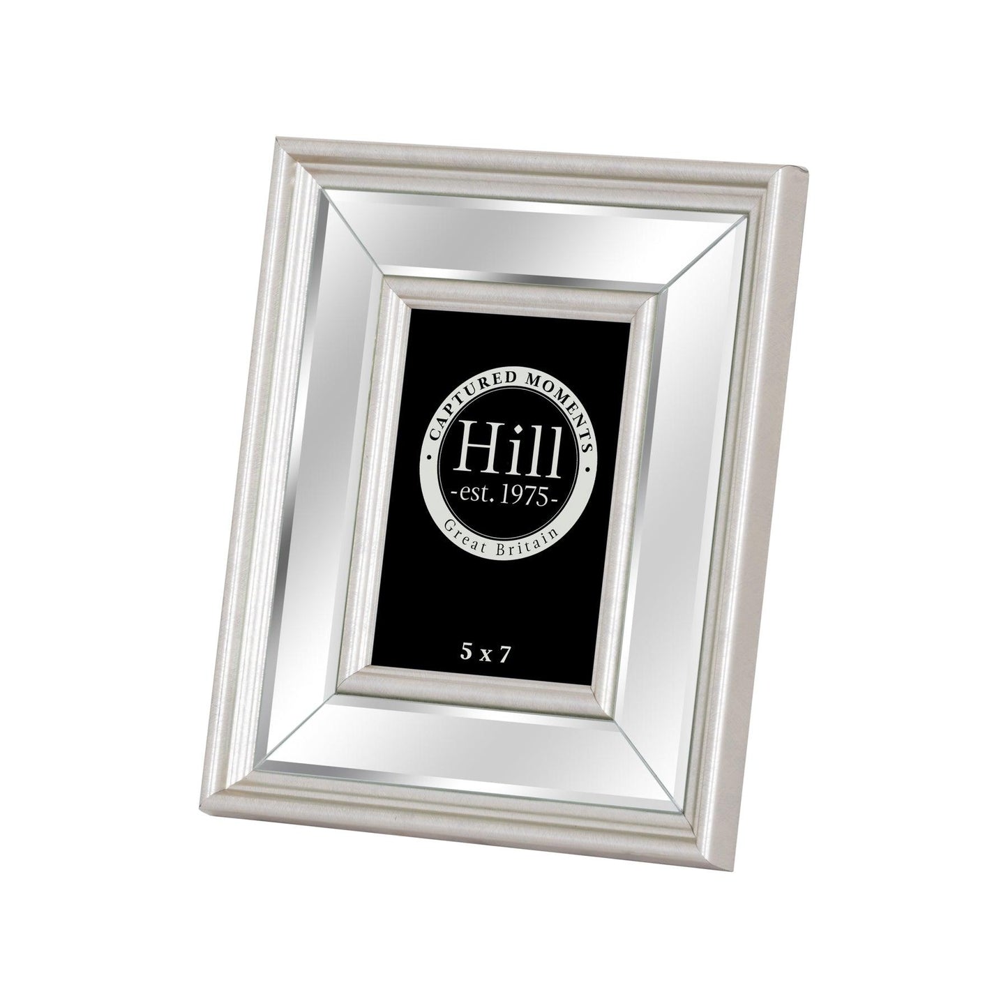 Silver Bevelled Mirrored Photo Frame 5X7 - Eudemonia Home Goods