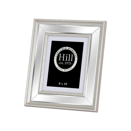 Silver Bevelled Mirrored Photo Frame 8X10 - Eudemonia Home Goods