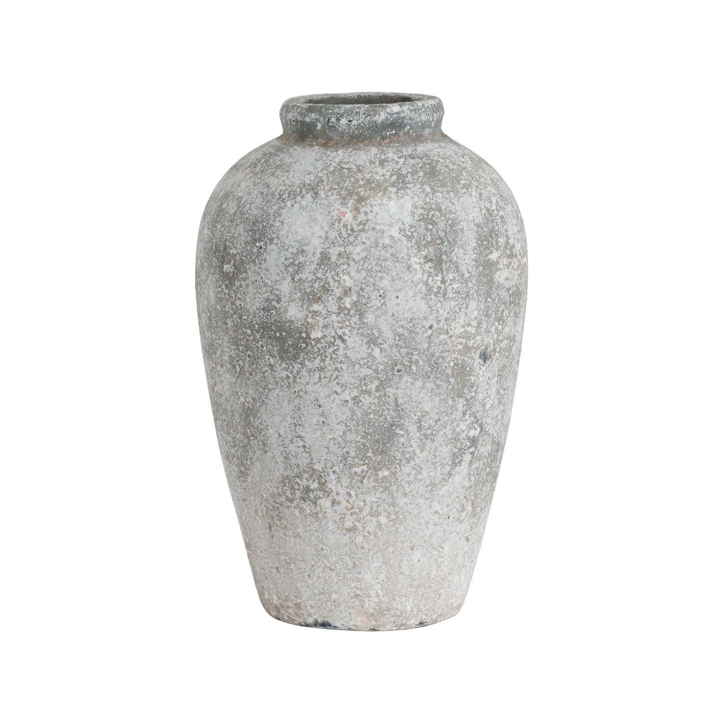 Aged Stone Tall Ceramic Vase - Eudemonia Home Goods