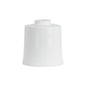 White With Grey Detail Large Cylindrical Ceramic Vase - Eudemonia Home Goods