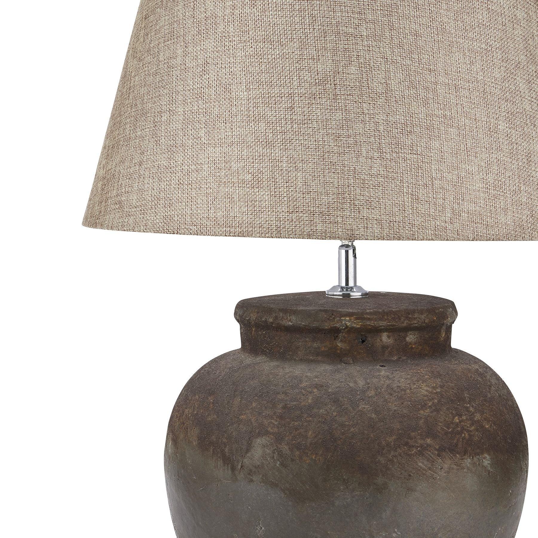 Castello Aged Stone Ceramic Table Lamp - Eudemonia Home Goods