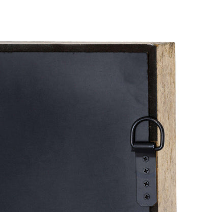 Large Mirrored Square Framed Clock With Moving Mechanism - Eudemonia Home Goods