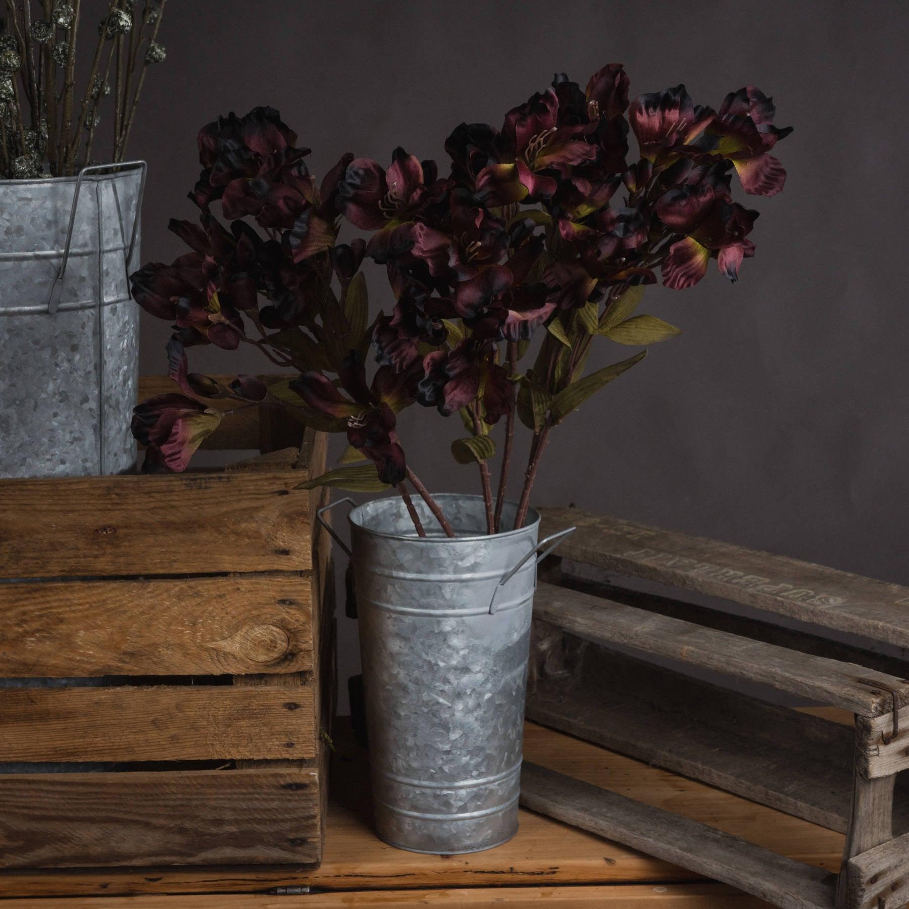 Chocolate Alstroemeria Lily Spray - Eudemonia Home Goods