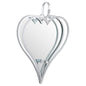 Large Silver Mirrored Heart Candle Holder - Eudemonia Home Goods