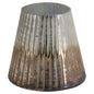 Grey And Bronze Ombre Large Conical Candle Holder - Eudemonia Home Goods
