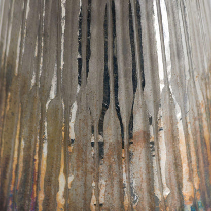 Grey And Bronze Ombre Conical Candle Holder - Eudemonia Home Goods
