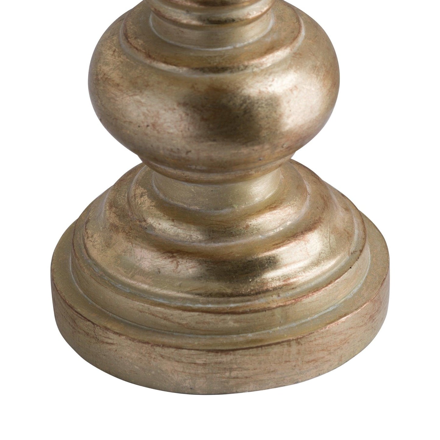 Antique Brass Effect Squat Candle Holder - Eudemonia Home Goods