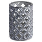 Large Geometric Stone Candle Hurricane - Eudemonia Home Goods