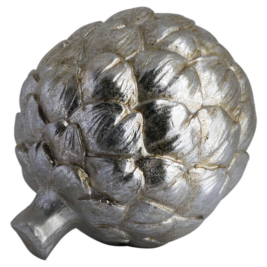 Large Silver Artichoke Decoration - Eudemonia Home Goods