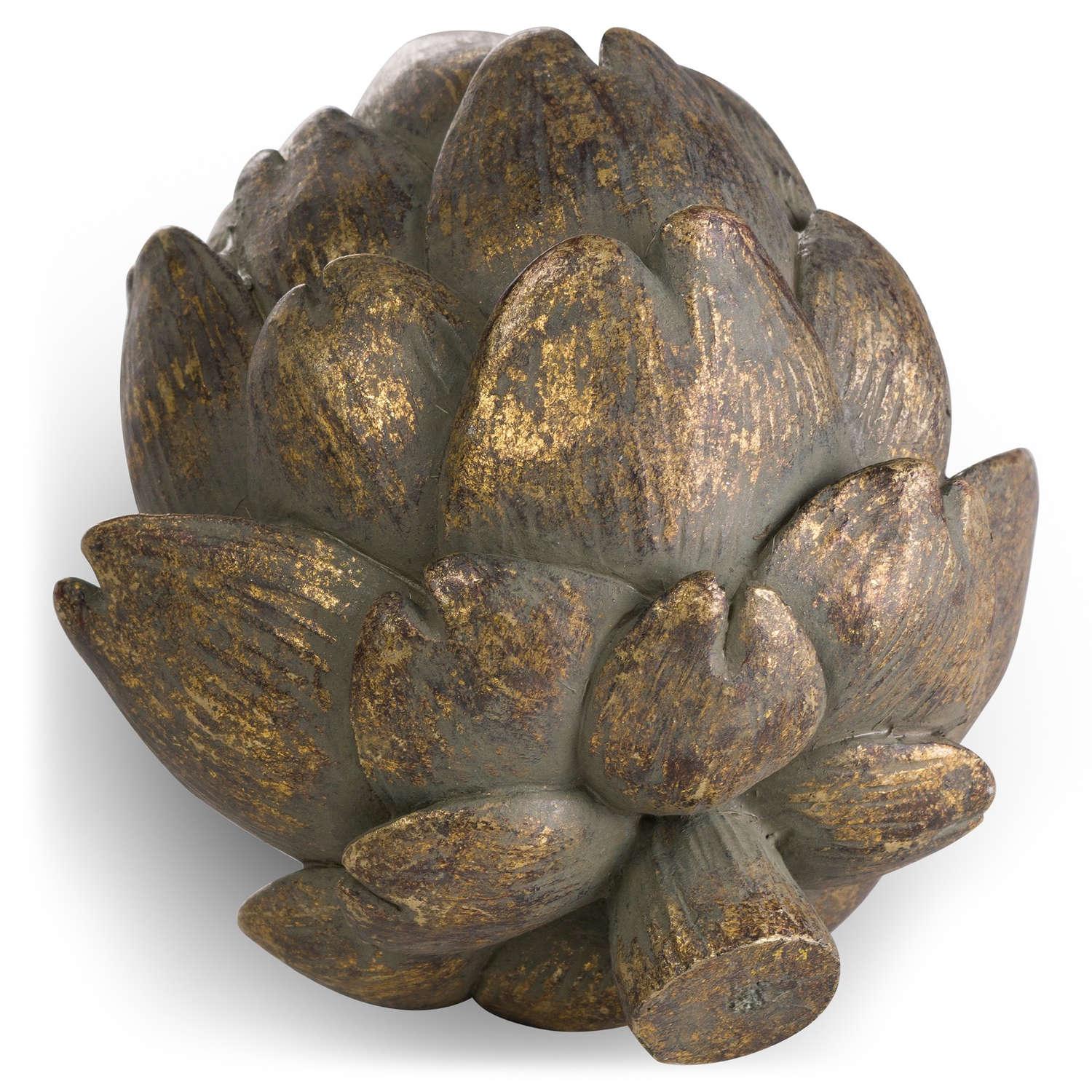 Antique Bronze Large Artichoke - Eudemonia Home Goods