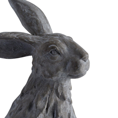 Large Sitting Outdoor Hare Statue - Eudemonia Home Goods