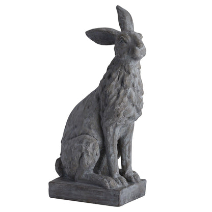 Large Sitting Outdoor Hare Statue - Eudemonia Home Goods