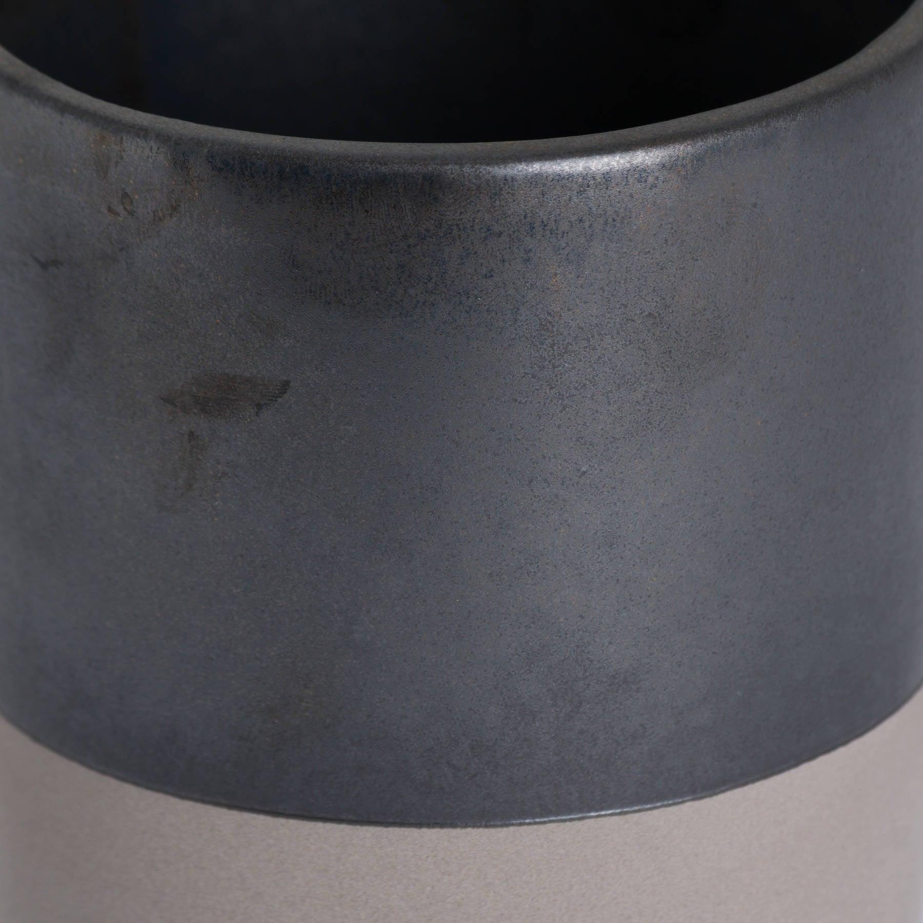 Metallic Grey Ceramic Planter - Eudemonia Home Goods