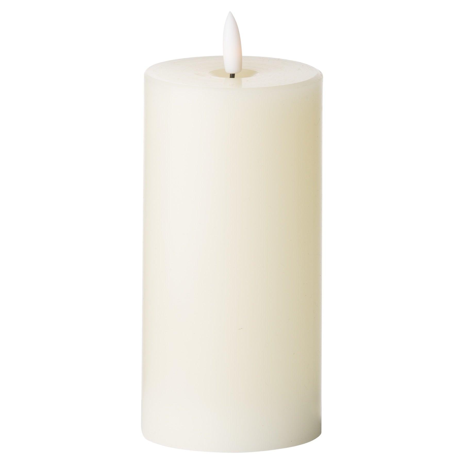 Luxe Collection Natural Glow 3 x 6 LED Ivory Candle - Eudemonia Home Goods