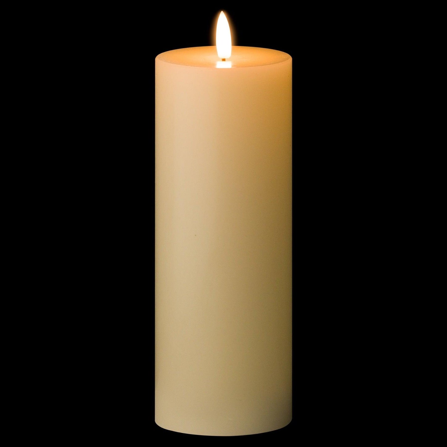 Luxe Collection Natural Glow 3 x 8 LED Ivory Candle - Eudemonia Home Goods