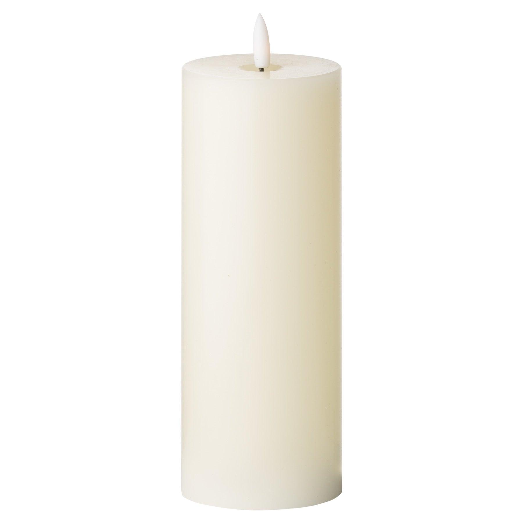 Luxe Collection Natural Glow 3 x 8 LED Ivory Candle - Eudemonia Home Goods