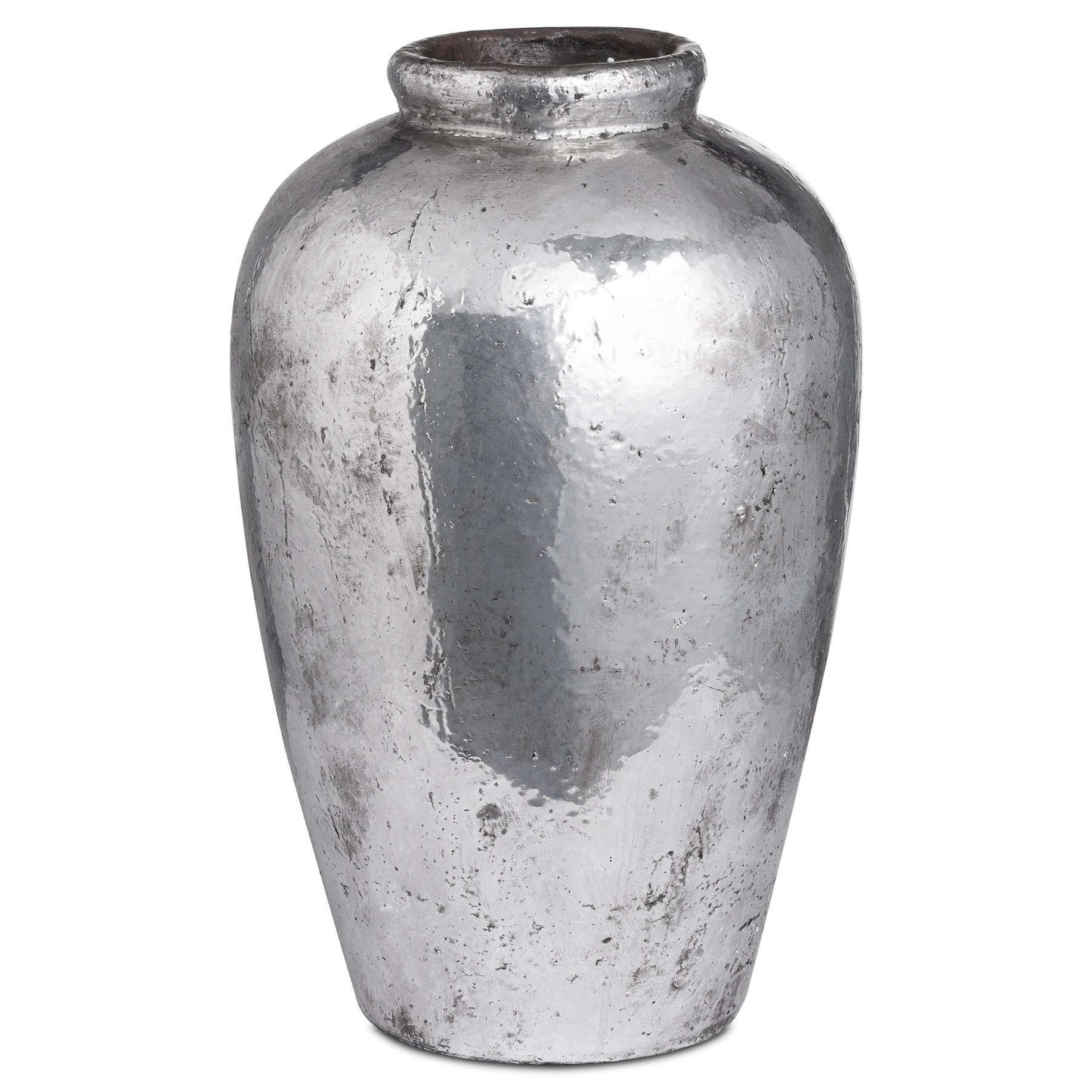 Tall Metallic Ceramic Vase - Eudemonia Home Goods