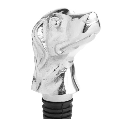 Silver Nickel Dog Bottle Stopper - Eudemonia Home Goods