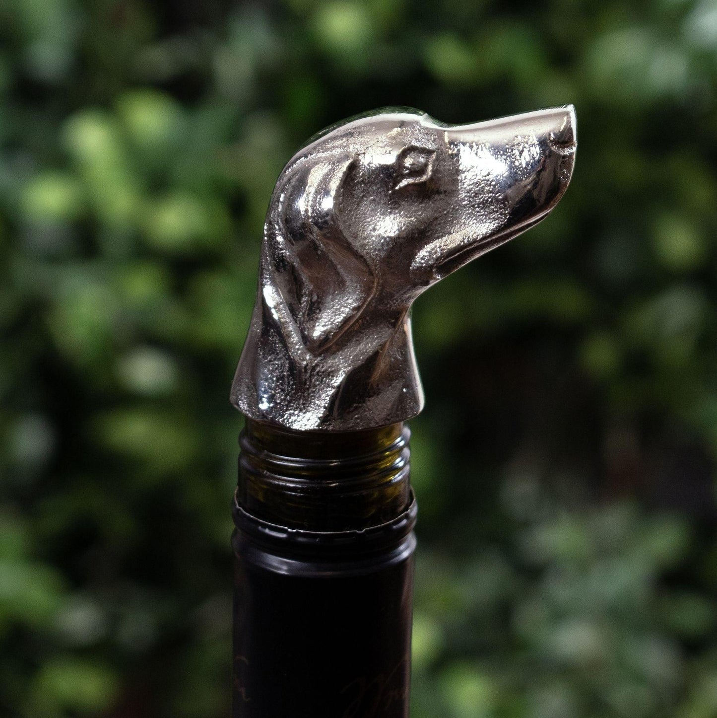Silver Nickel Dog Bottle Stopper - Eudemonia Home Goods