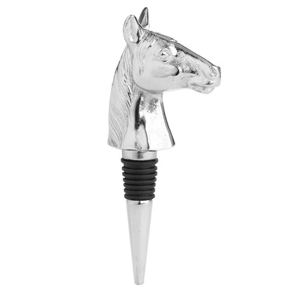 Silver Nickel Horse Bottle Stopper - Eudemonia Home Goods