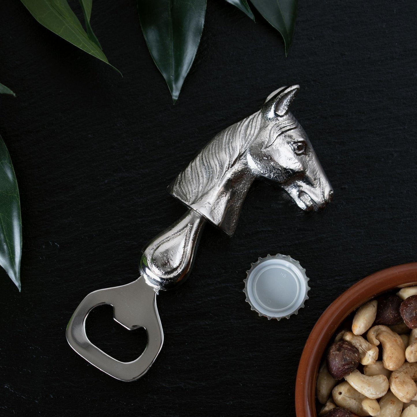 Silver Nickel Horse Bottle Opener - Eudemonia Home Goods
