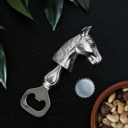 Silver Nickel Horse Bottle Opener - Eudemonia Home Goods